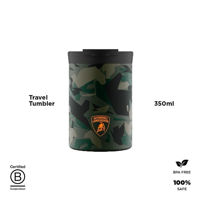 24BOTTLES AUTOMOBILI LAMBORGHINI - STERRATO COLLECTION TRAVEL TUMBLER 350ml - ARMY GREEN
