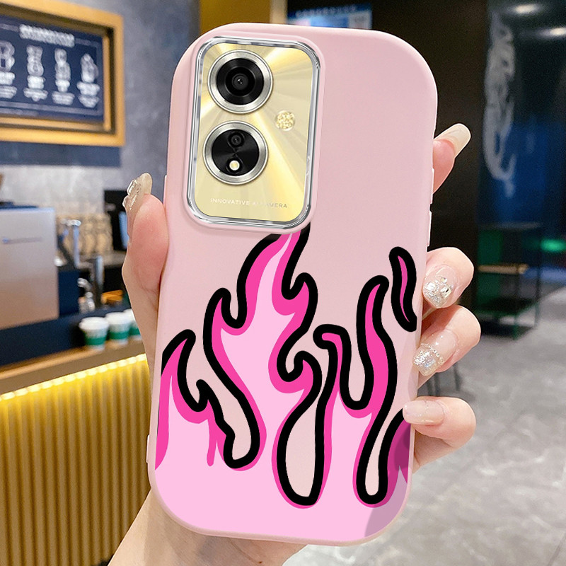 Casing Hp Untuk OPPO A59 F1s Case Casing Emoji abstrak tas dengan api pola Kerang gemuk ponsel HP Ka