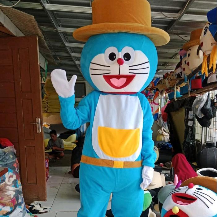 Kostum Badut Doraemon Topi