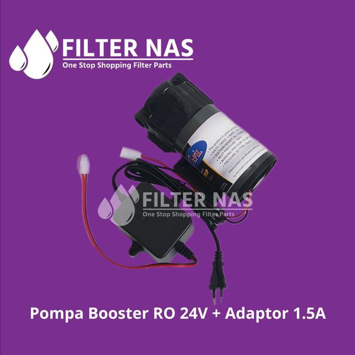 Pompa RO 24V Booster RO Pump 24V / Pump RO 24V + Adaptor + Fitting