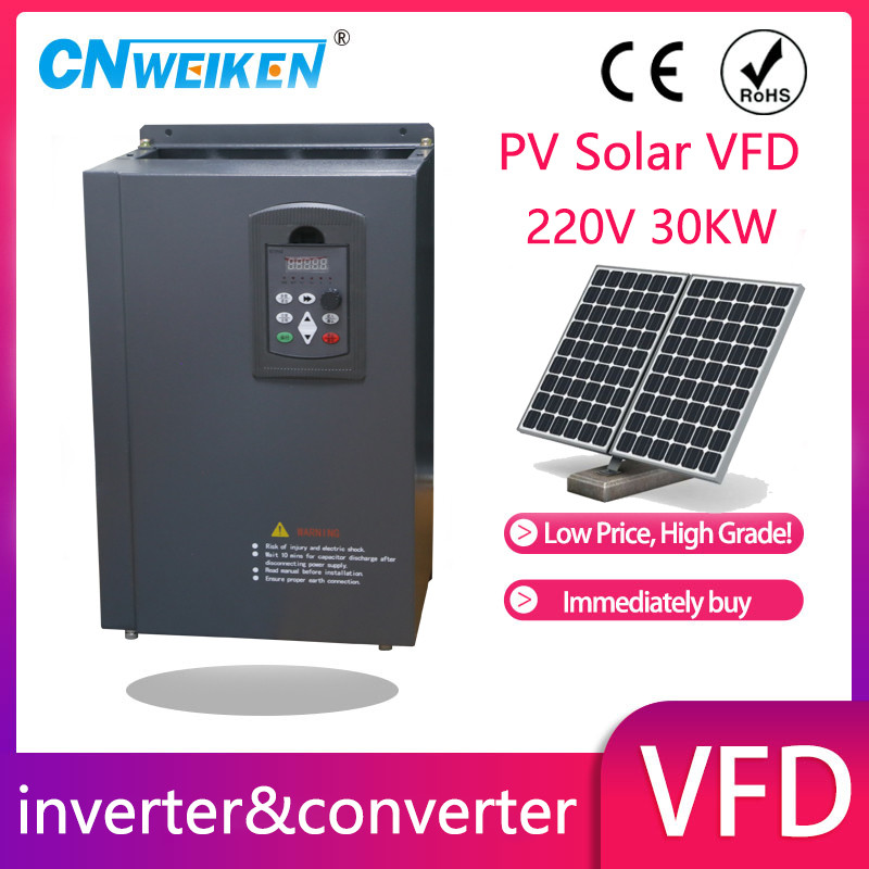 . Vfd Inverter 15Kw/18.5Kw/22Kw Solar Frequency Converter 3P 220V Output With Mppt Function Water -