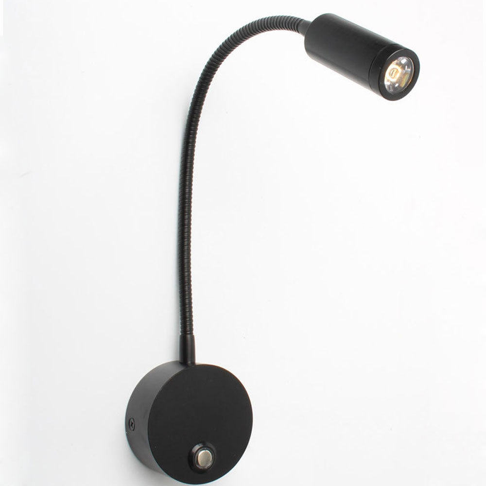. Led Hoses Touch Dimming Switch Wall Lamp Flexible Bedside Reading -
