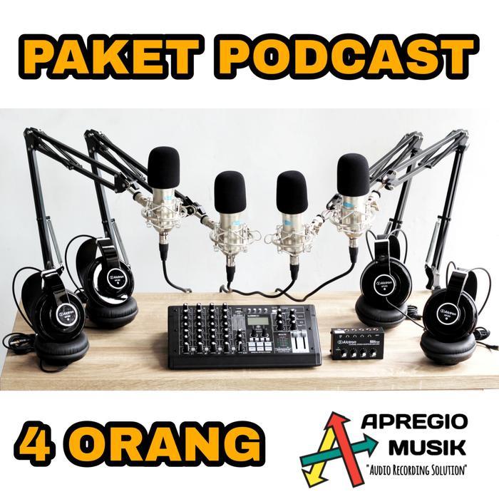 Paket Podcast 4 Orang PRO RT X6 MC001 HP280