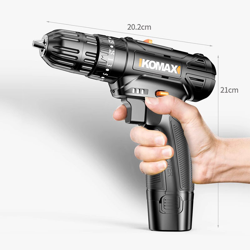 Hand Electric Drill 12V 16.8V 25V Household Impact Drill Rechargeable Electric Screwdriver Pistol