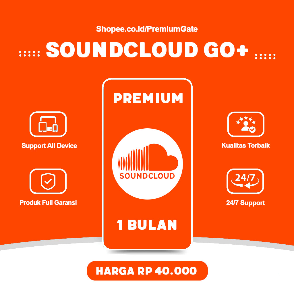 SoundCloud Go+ Premium 1 Bulan