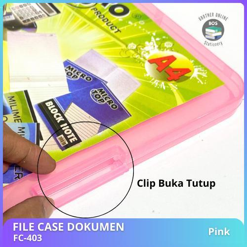 BOS FILE CASE A4/ DOKUMEN CASE/ HARD CASE FILE/ MAP/ KERTAS/ BOX CASE