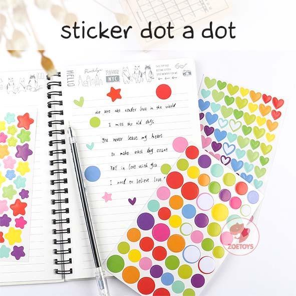 Zoetoys Sticker Dot - Colorful mainan edukasi mainan anak