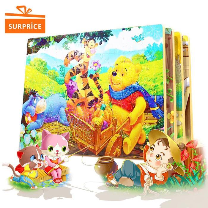 Mainan Puzzle Kartun Anak / Puzzle Ben10 & Winnie The Pooh