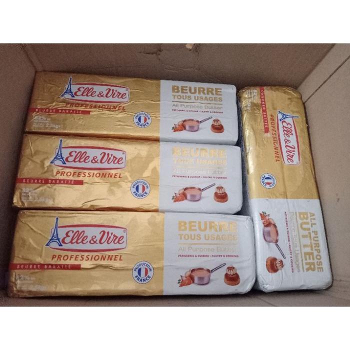 Abrahamputra Store SALE Butter Unsalted Elle and vire 2,5kg original. Exp 2026