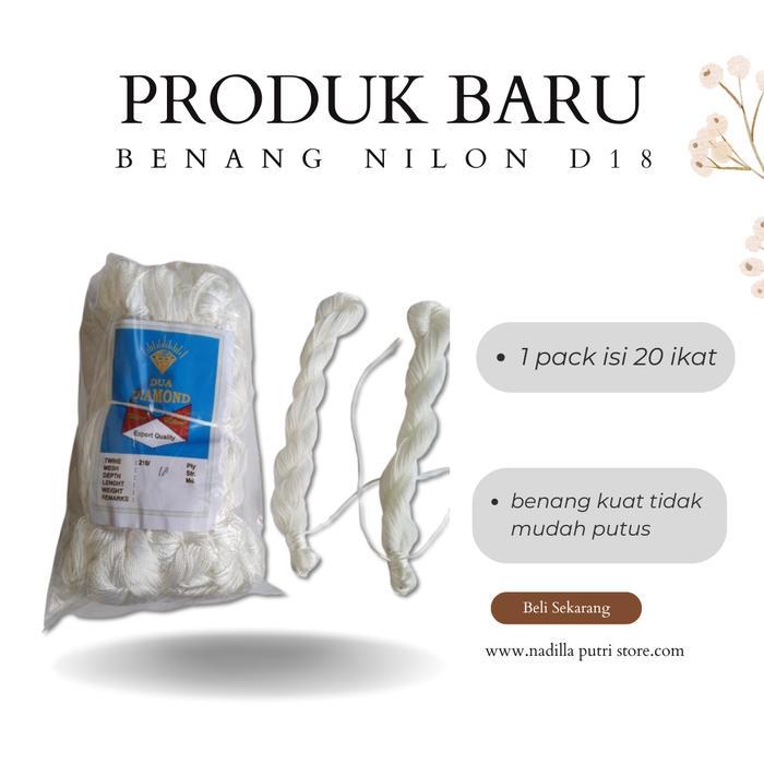 benang nilon uk D18 benang jaring ikan/benag layangan benang jait terpal benang bangunan Menjahit