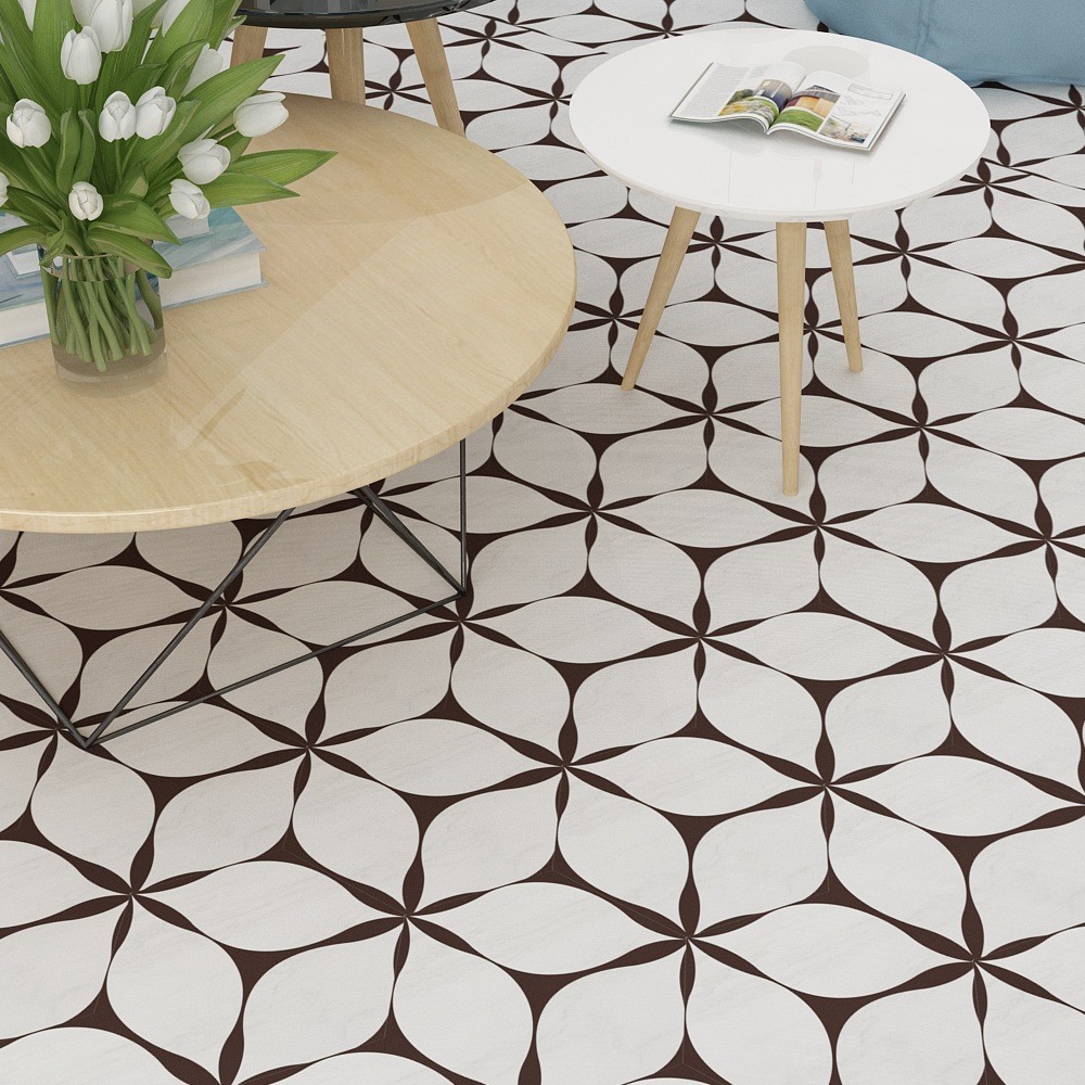 Stiker Dinding Hexagon PVC Lantai Dapur Anti Minyak Tahan Panas - Dekorasi Rumah, 10 Lembar (0.35m²)