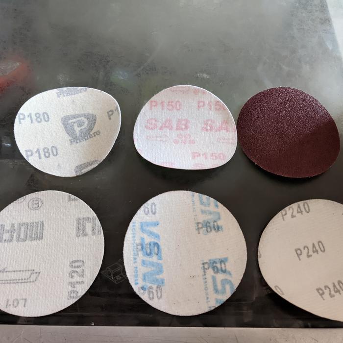 Amplas gerinda kertas gosok bulat kertas gosok velcropad 4in