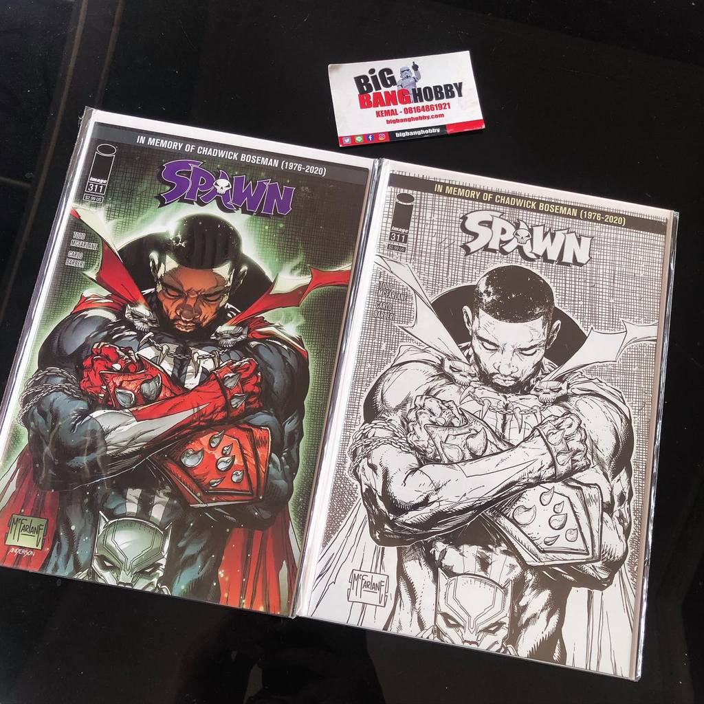 IMAGE COMICS SINGLE EDITION SPAWN no311
CHADWICK BOSEMAN MEMORIAL EDITION