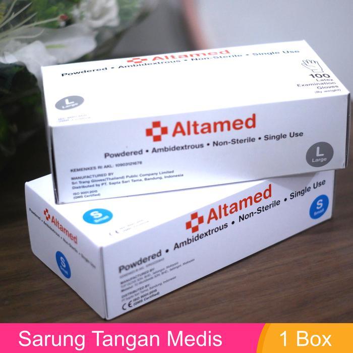 Sarung Tangan Medis Altamed 1 Box - Sarung Tangan Karet