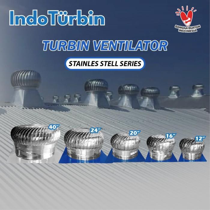 Turbin Ventilator 20 Inch Turbine Roof Exhaust Rumah Pabrik IndoTurbin
