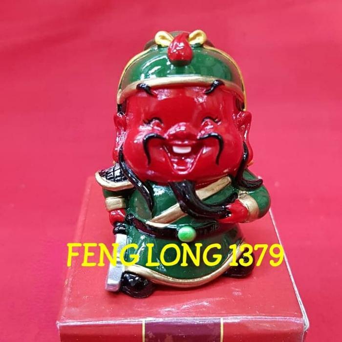 Patung Guan Yu Patung Guan Gong Fiber Mini Patung Miniatur Guan Yu