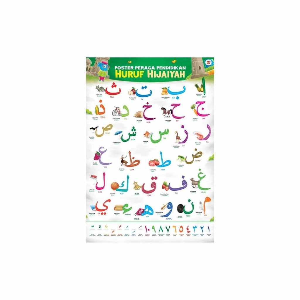 Buku CHILDRENS BOOKS - POSTER PERAGA PENDIDIKAN HURUF HIJAIYAH (BAHAN KARTON) by TIM WUDI