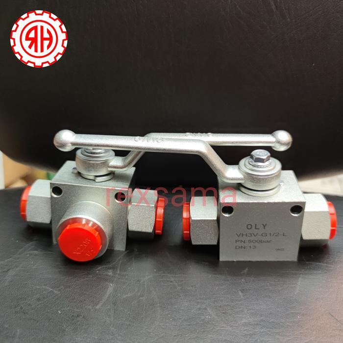 1/2 inch 3WAY BALL VALVE HIDROLIK HIGH PRESSURE ( L TYPE )