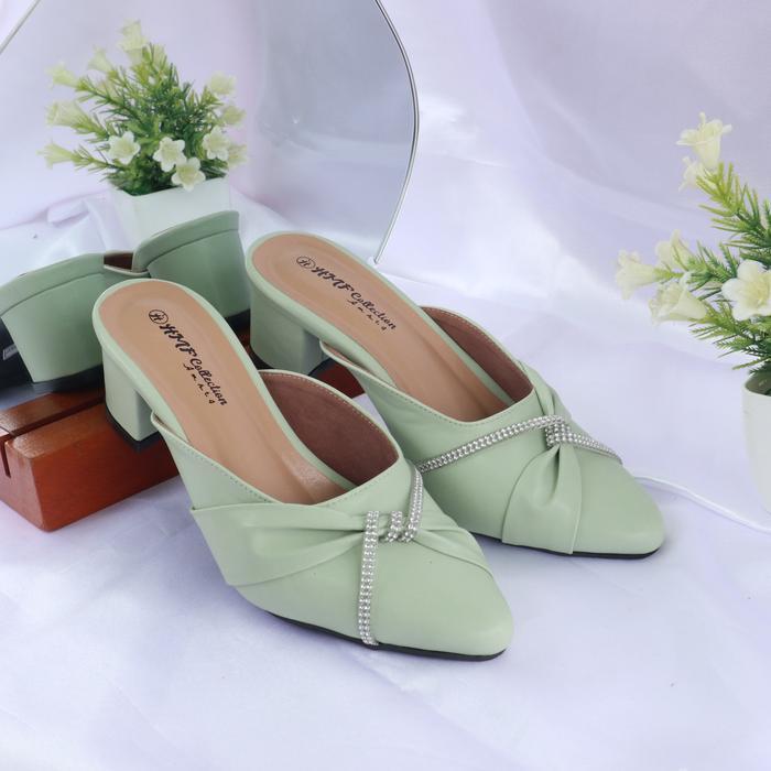 Donatello - Melica Sepatu Heels Mules Wanita Bc09