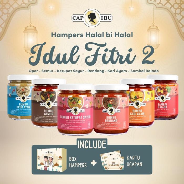 NEW PORODUK CAP IBU HAMPERS IDUL FITRI 2 - BUMBU OPOR / SEMUR / KETUPAT SAYUR / RENDANG / KARI AYAM
