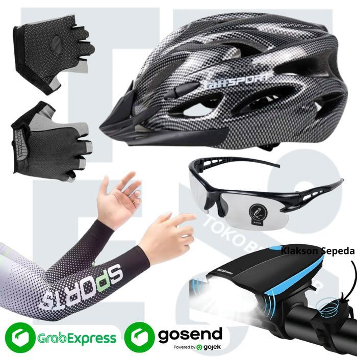 Paket Helm Sepeda Limited Edition Plus Aksesoris Sepeda