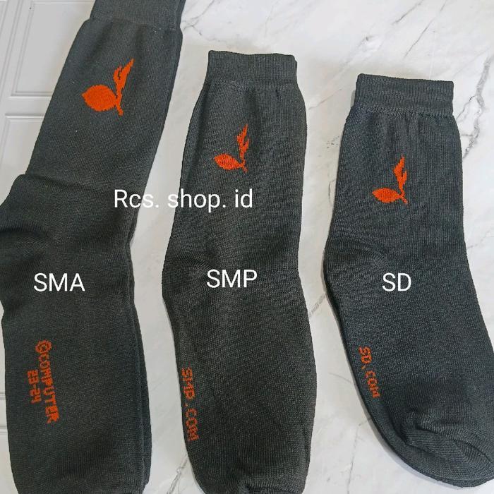 3 DAN 6 PASANG KAUS KAKI PRAMUKA SD SMP SMA KATUN TEBAL PRIA HITAM SEKOLAH PANJANG MODERN COKLAT