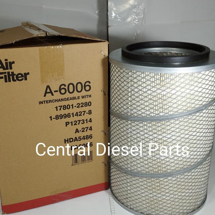 Filter Udara Nissan Btx Ck12 Pk215 Ck87 17801-2280 A-6006 A6006 Sakura