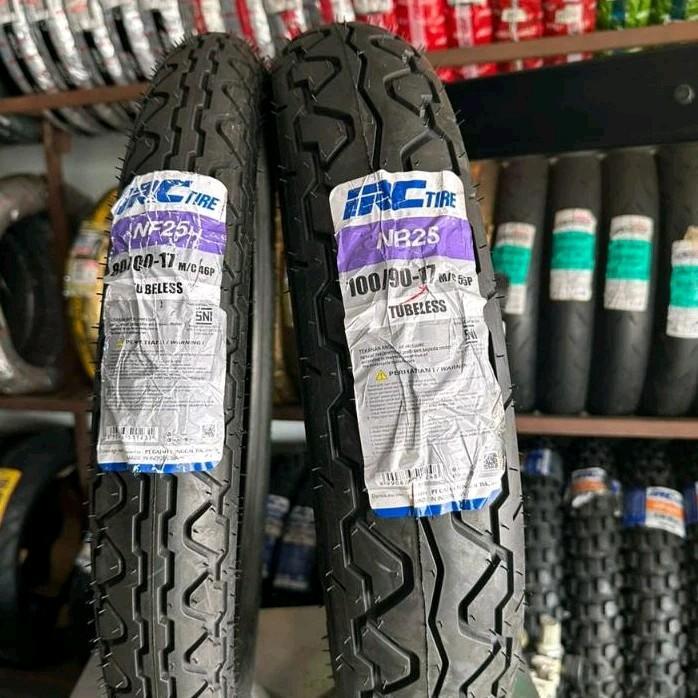 BAN LUAR IRC NR25 UKURAN 100/90-17 DAN 80/100-17 TUBELESS