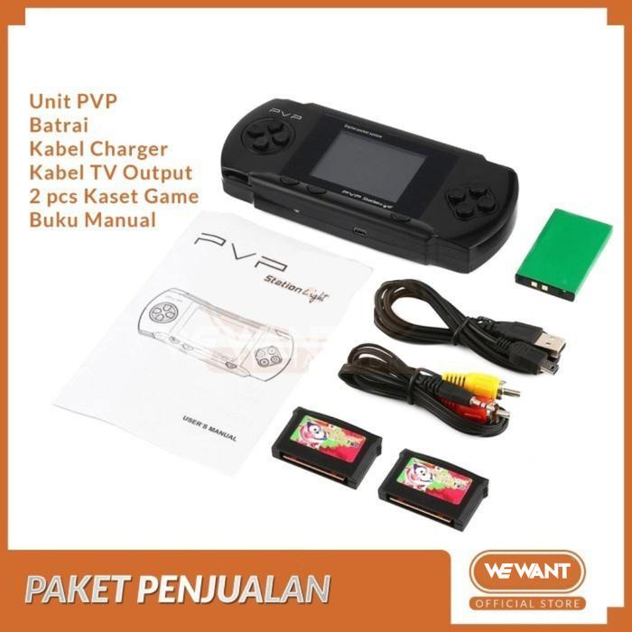 Premium Wewant Mainan Gameboy Gamebox Pvp Station Light 3000 Anak Fullcolour Original