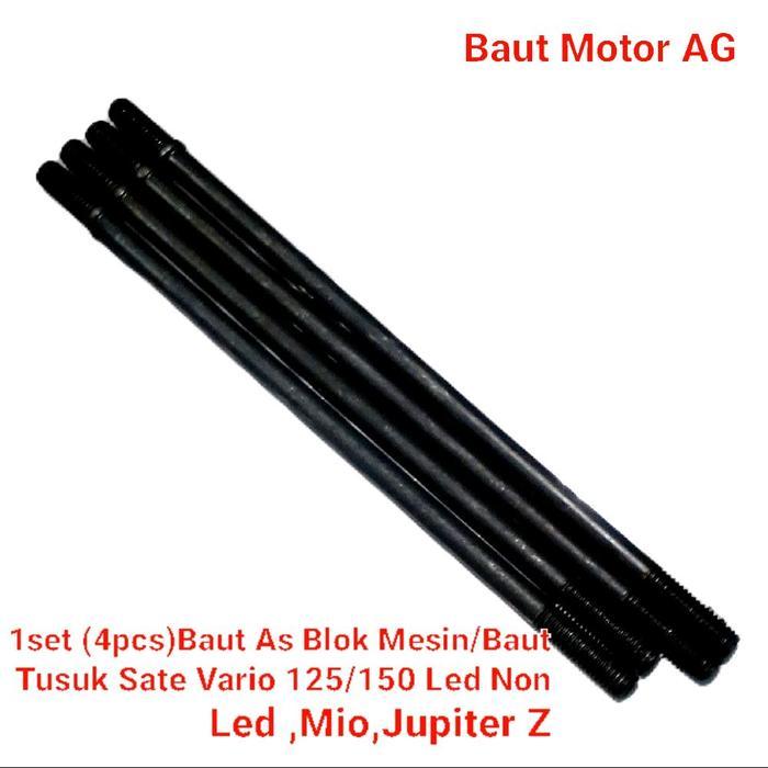 1SET BAUT AS BLOK MESIN/BAUT TUSUK SATE HONDA VARIO 125/150 LED NON LED, MIO, JUPITER Z
