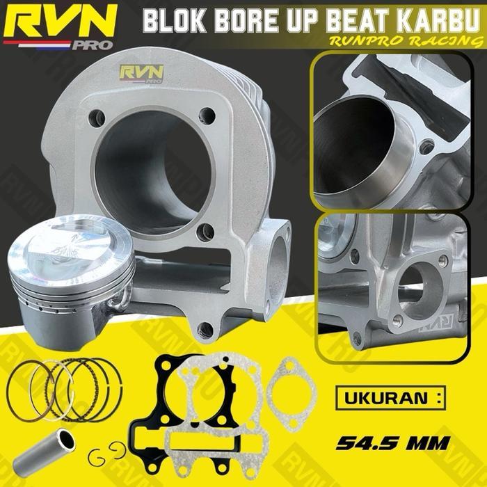 BLOK SEHER BORING PAKET BORE UP BEAT KARBU SCOOPY KARBU SPACY KARBU BOREUP 54.5MM 54,5MM 54.5 MM