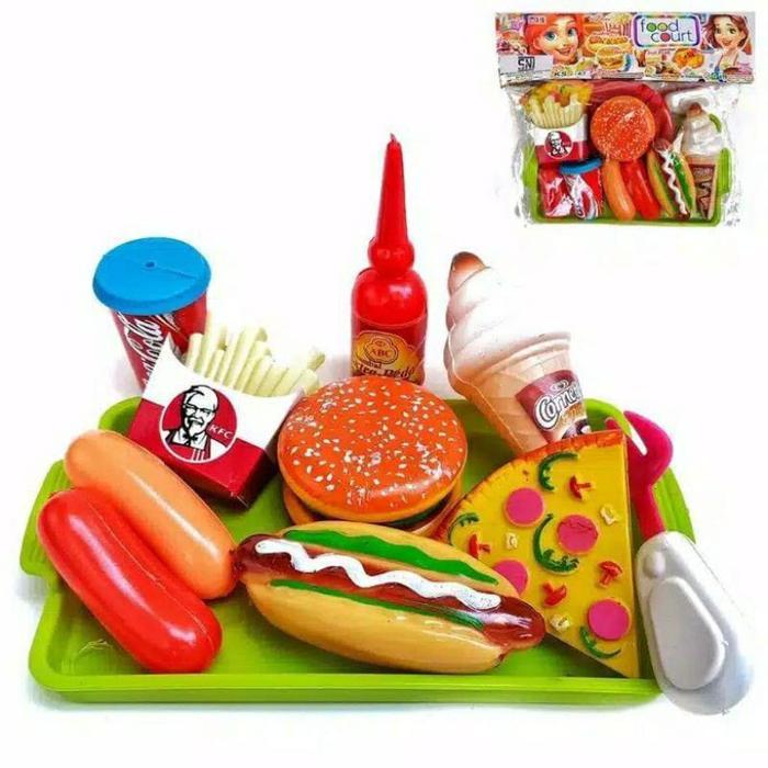 ` Mainan Anak Makanan Cepat Saji KFC / Junk Food KFC - Toys