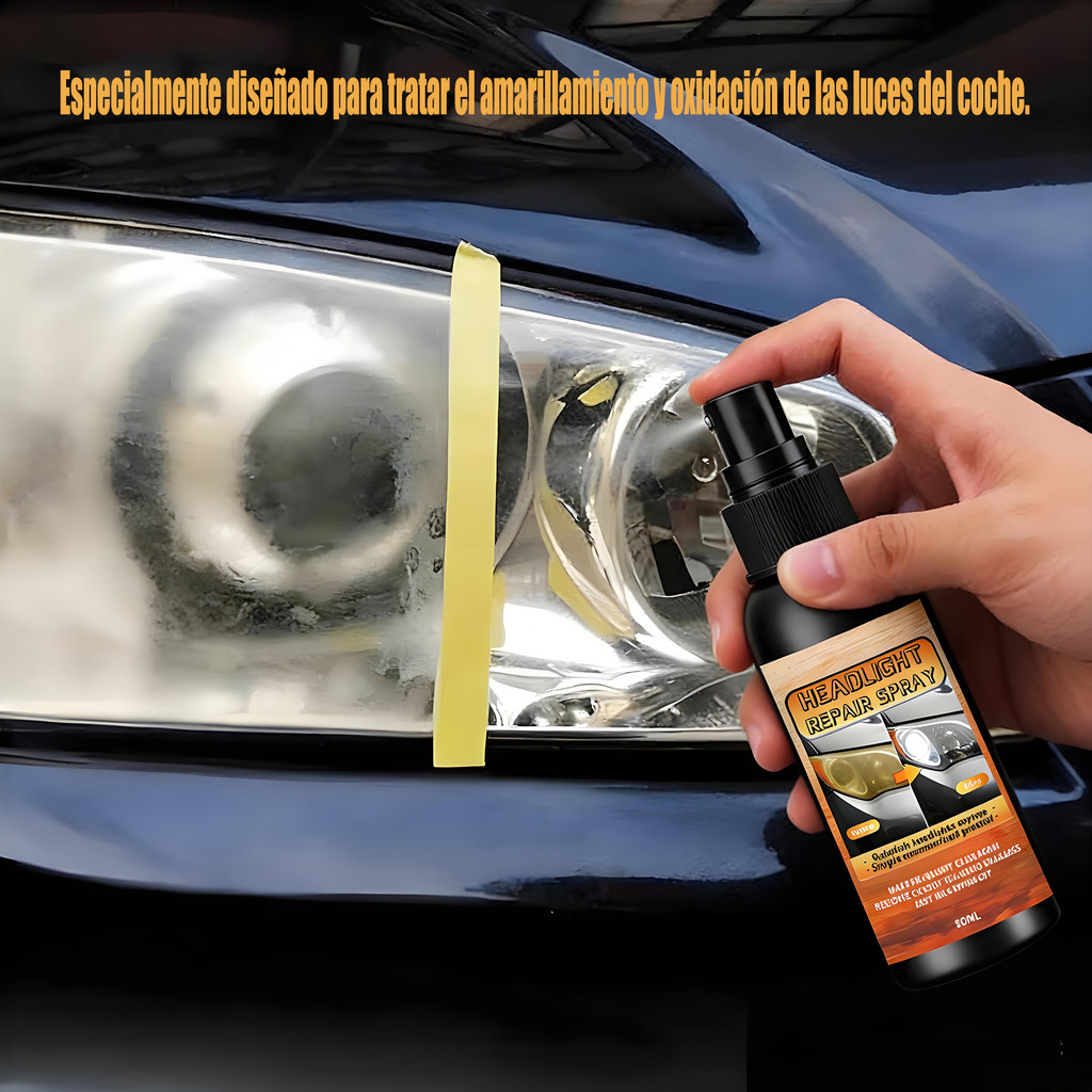 Universal Headlight Repair Kit - Remove Yellowing and Scratches, Restore Clarity - Car Headlight