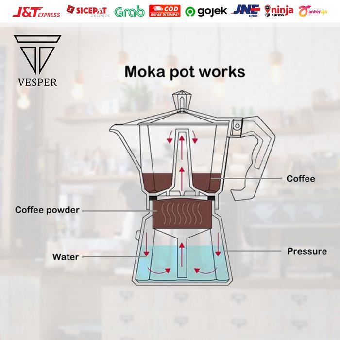 moka pot maker 6 cup / coffee pot / maker / Moka pot coffee maker 6cup