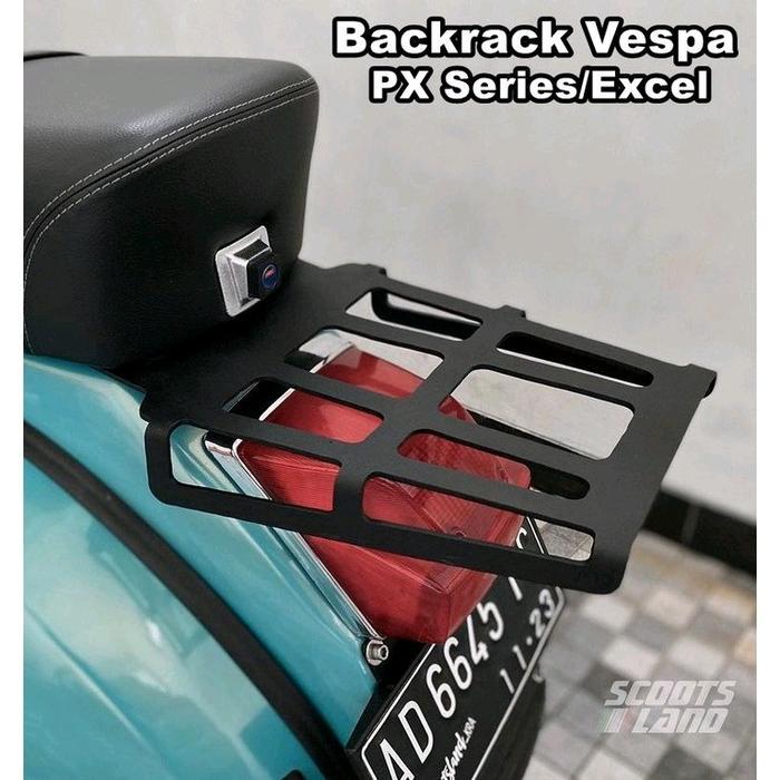 Backrack Vespa Px Excel/Rak Belakang Vespa Px Excel Super Sprint Vbb