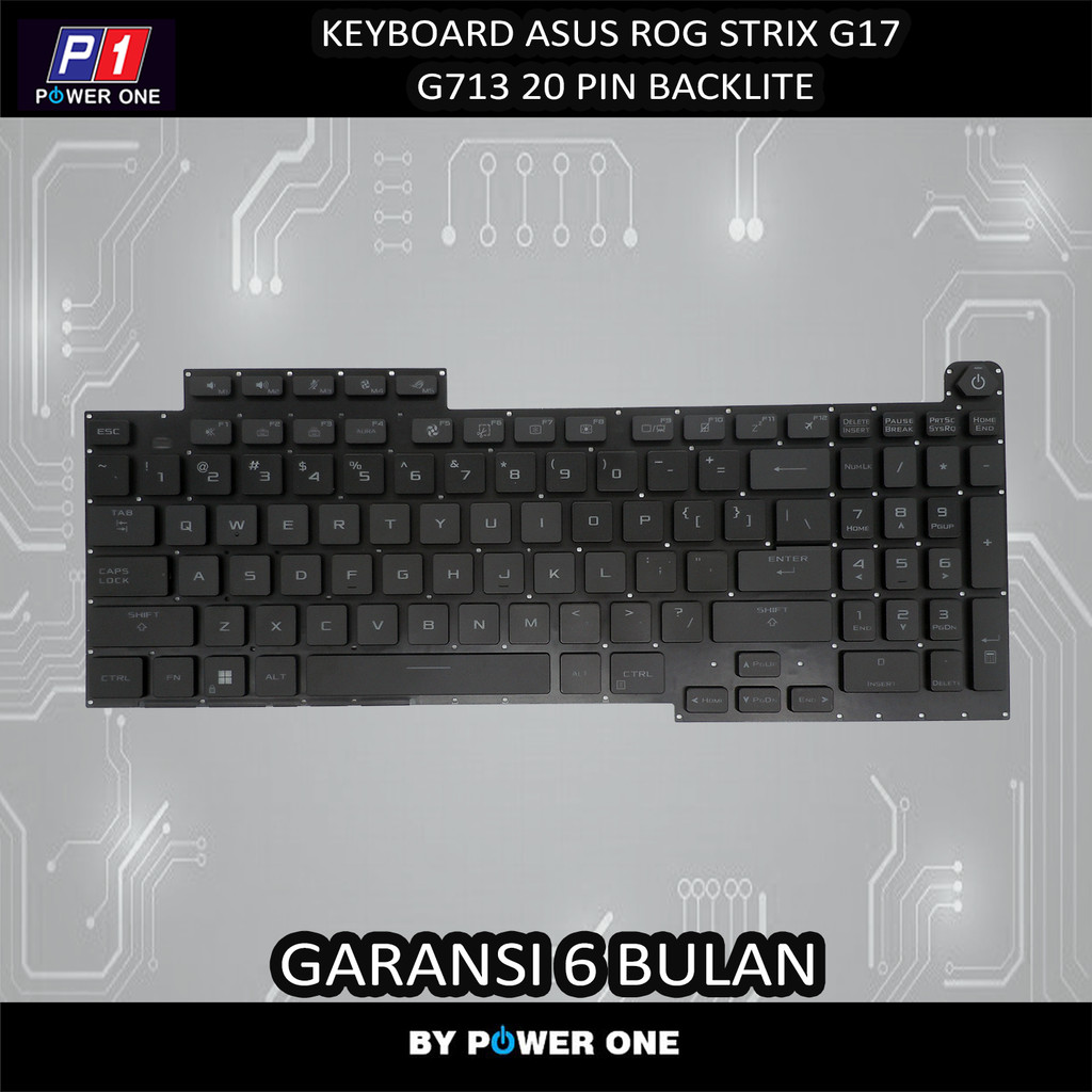 Keyboard Asus Rog Strix g17 g713 20 Pin Backlite