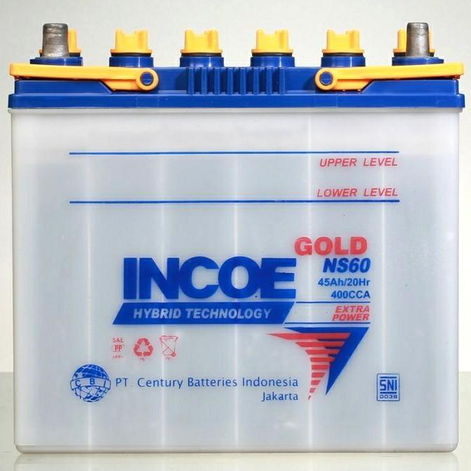 Aki Mobil Carry / Futura Incoe Gold Ns60 (45Ah) Hybrid Kendaraan