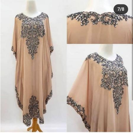Kaftan Bordir Payet Modern Mewah