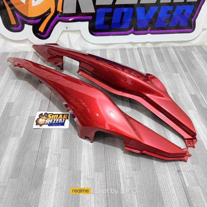 WIN Cover Body Bodi Belakang Honda Verza Sepasang Kiri Kanan Merah Maroon - Marun ( COVER BODY VERZA