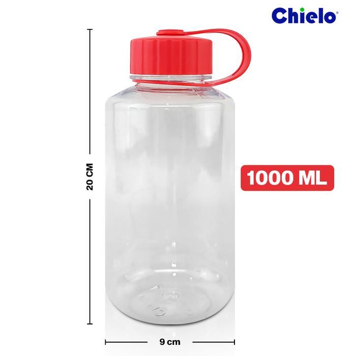 ID CHIELO BOTOL MINUM PREMIUM PLASTIK 1000 ML DUNDEE WATER BOTTLE BPA FREE CHI-DUNDEE VARIAN WARNA