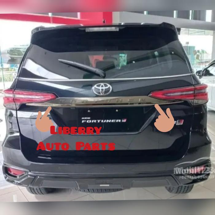 Stok Terbatas Trunk Lid Trunklid Bagasi Black Crome Fortuner Trd Facelift 2021-2022 Terlaris
