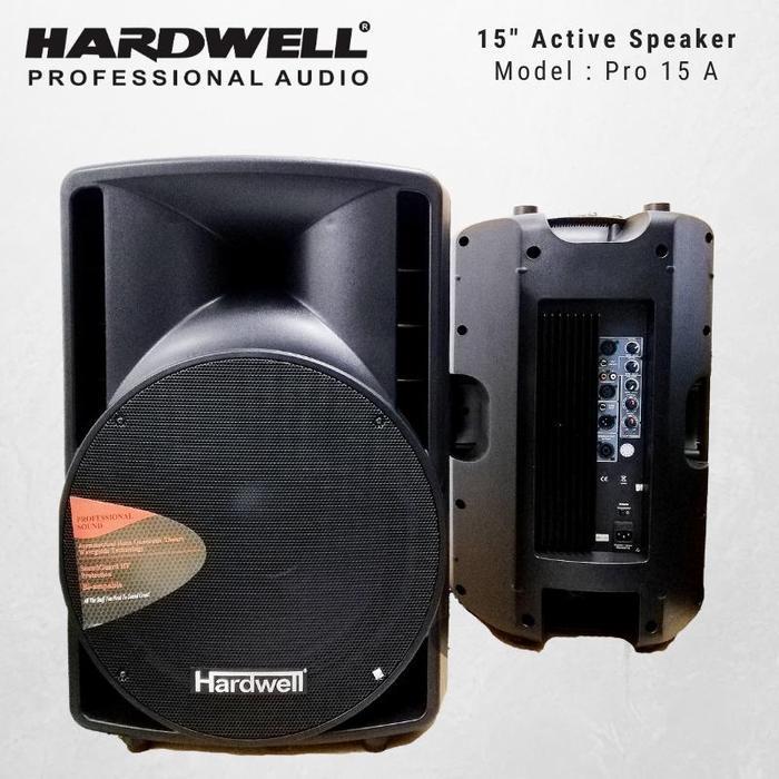 Speaker aktif hardwell pro 15 a . Speker aktif hardwell 15 inch