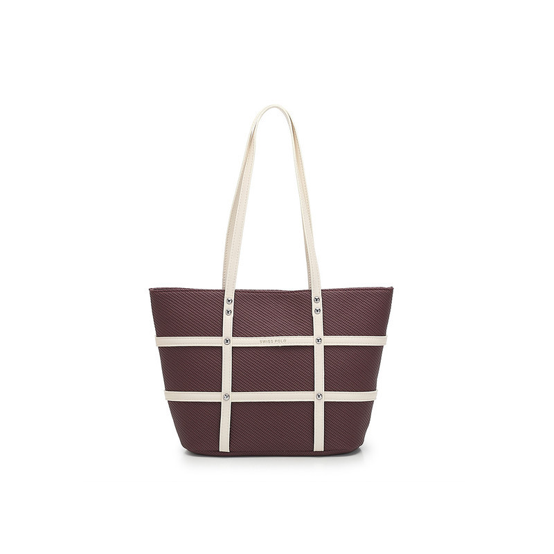 Swiss Polo Women's Tote Bag / Shoulder Bag (Tas Jinjing Wanita / Tas Bahu Wanita) - Merah Wanita