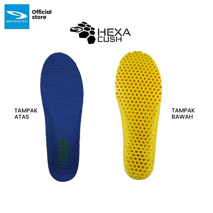 Sepatu Running Ori 910 - Haze Vision Abu Muda/Biru/Kuning