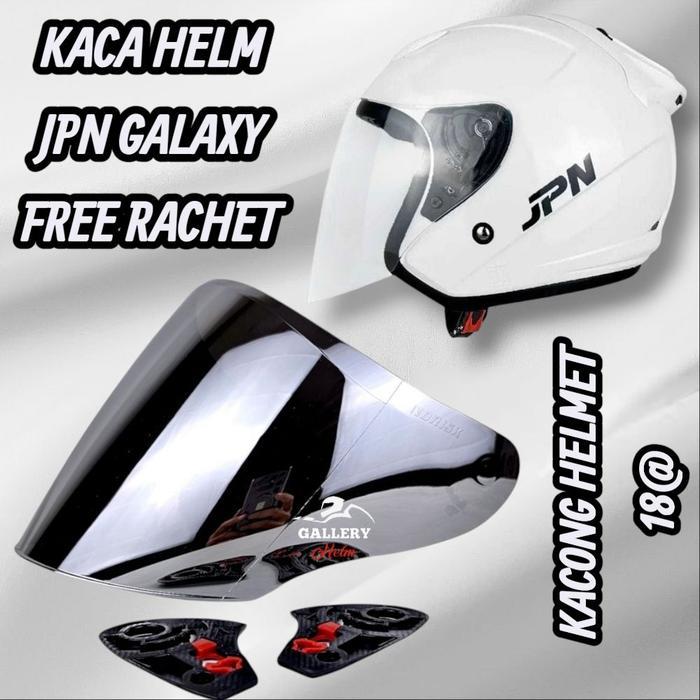 Kaca Helm JPN Galaxy Flat Visor helm Jpn galaxy gratis rachet