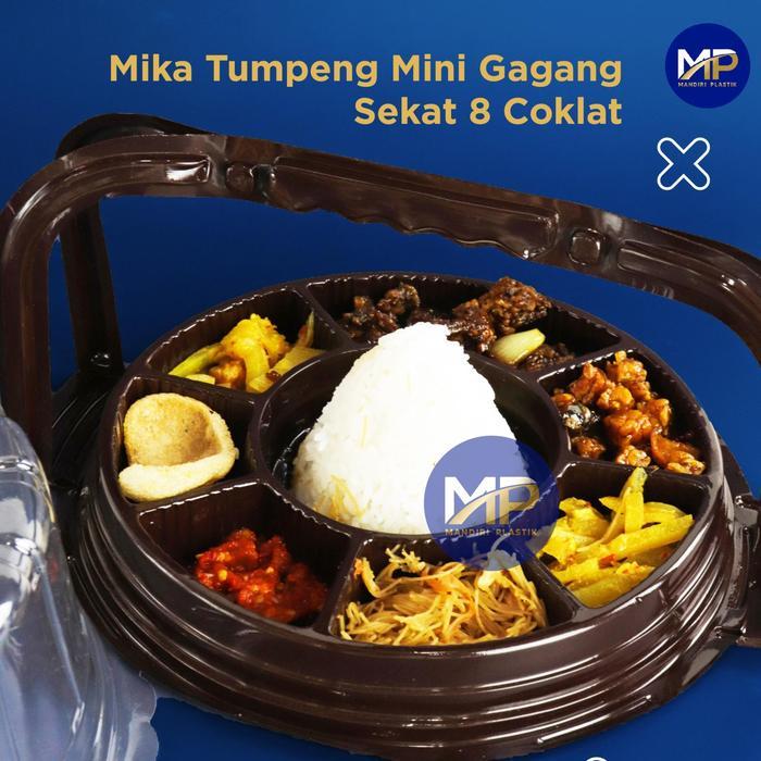 Mika Tumini CT 20 GAGANG SEKAT / Tumpeng Mini GAGANG SEKAT 20cm COKLAT ecer grosir