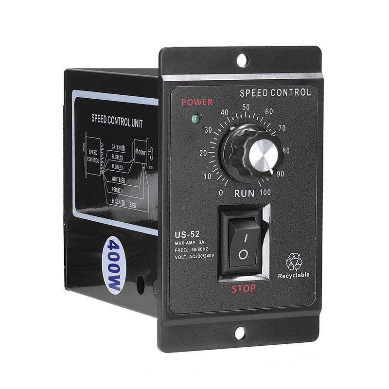 400W MOTOR SPEED CONTROLLER US52 AC SPEED-REGULATING DRIVE DEVICE