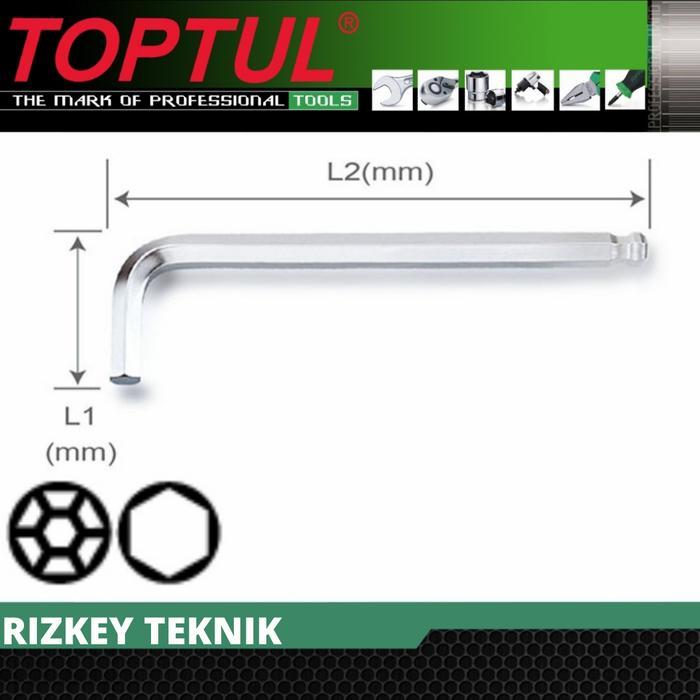 Toptul Agbl 0411 Kunci L Long 4Mm
