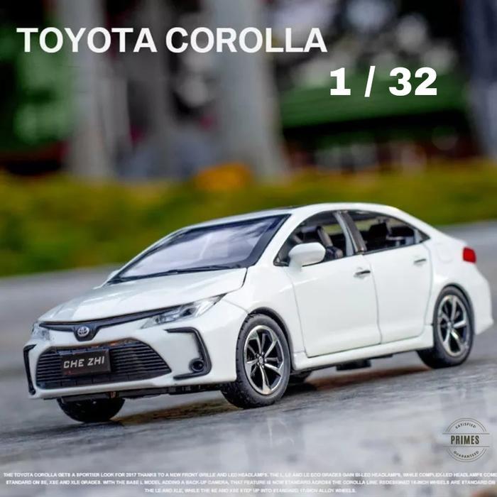 Diecast Mobil Miniatur Toyota Corolla Koleksi Mainan Skala 1:32