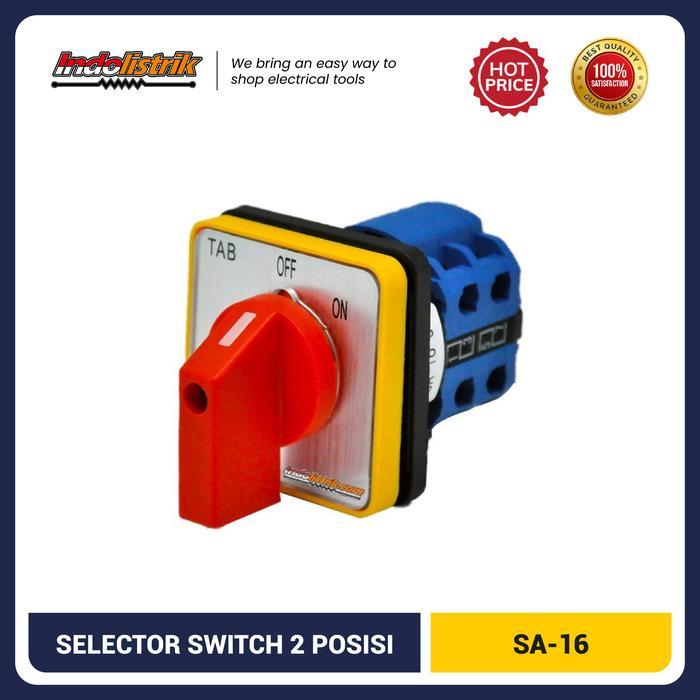 ` Selector Switch 2 Posisi On Off 3 Pole SA-16 TAB Selector Amper 3P